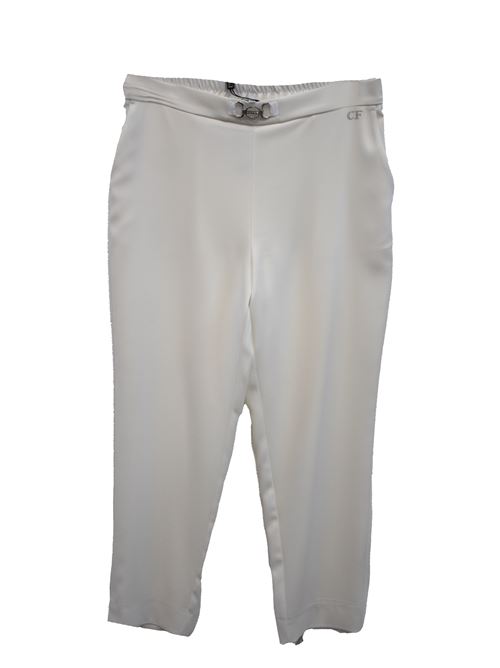 pantalone fibbia gioiello CARLA FERRONI | CF17893BIANCO